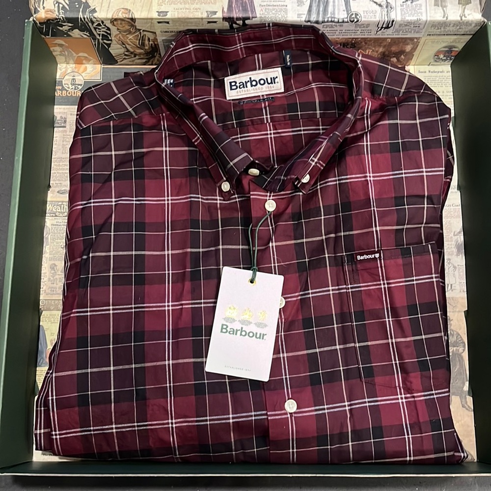 NWT Men’s Barbour Wetherham Tailored Shirt